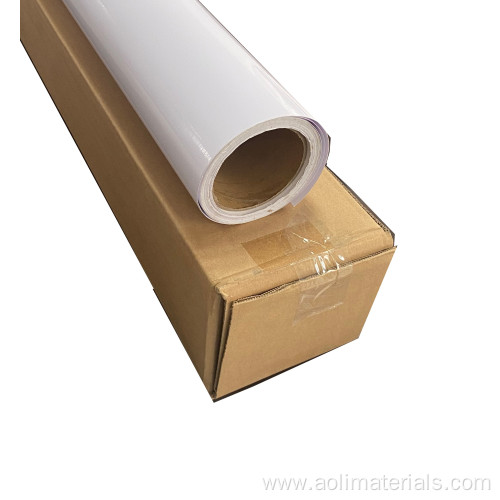 White Eco Solvent self-adhesive PVC vinyl
